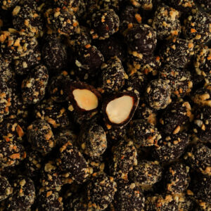 Dark Chocolate Almonds with Toasted Almond Crunch – 80g
